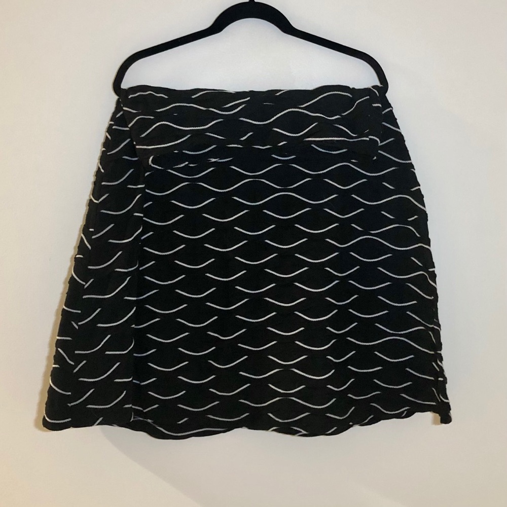 zac & rachel black and white a-line skirt
